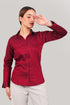 Veshbhoshaa Bluebird Women'S Maroon Satin Shirt