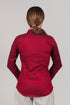 Veshbhoshaa Bluebird Women'S Maroon Satin Shirt