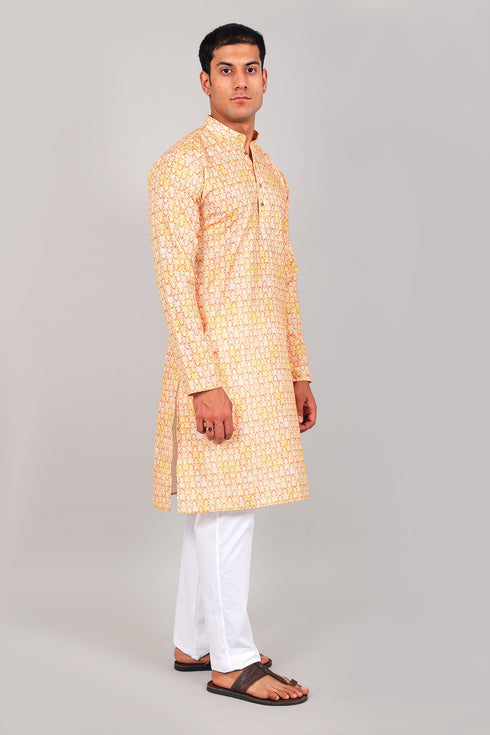 Veshbhoshaa Bluesaanchi Elegantly Casual Mango Kurta Set