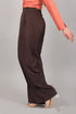 Veshbhoshaa Bluebird Women'S Brown Bell Bottom Trouser