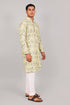Veshbhoshaa Bluesaanchi Elegantly Casual Cream Flower Kurta Set