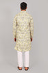 Veshbhoshaa Bluesaanchi Elegantly Casual Cream Flower Kurta Set