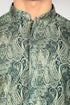 Veshbhoshaa Bluesaanchi Elegantly Casual Dark Green Flower Kurta Set