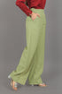 Veshbhoshaa Bluebird Women'S Light Green Bell Bottom Trouser
