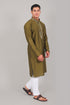 Veshbhoshaa Bluesaanchi Festive Embroidered Mehandi Green Kurta Set