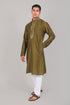 Veshbhoshaa Bluesaanchi Festive Embroidered Mehandi Green Kurta Set