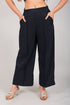 Veshbhoshaa Bluebird Women'S Black Short Bell Bottom Trouser