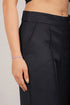 Veshbhoshaa Bluebird Women'S Black Short Bell Bottom Trouser