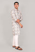 Veshbhoshaa Bluesaanchi Elegantly Casual Cream Textured Kurta Set