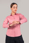 Veshbhoshaa Bluebird Women'S Pink Satin Shirt