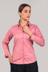 Veshbhoshaa Bluebird Women'S Pink Satin Shirt
