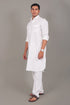 Veshbhoshaa Bluesaanchi Pathani White Color Kurta With Trouser Pant
