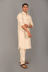 Veshbhoshaa Bluesaanchi Pathani Cream Color Kurta With Trouser Pant