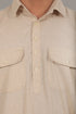 Veshbhoshaa Bluesaanchi Pathani Cream Color Kurta With Trouser Pant