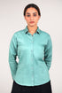 Veshbhoshaa Bluebird Women'S Sea Green Satin Shirt