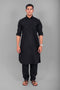 Veshbhoshaa Bluesaanchi Pathani Black Color Kurta With Trouser Pant