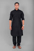 Veshbhoshaa Bluesaanchi Pathani Black Color Kurta With Trouser Pant