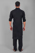 Veshbhoshaa Bluesaanchi Pathani Black Color Kurta With Trouser Pant