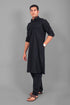 Veshbhoshaa Bluesaanchi Pathani Black Color Kurta With Trouser Pant