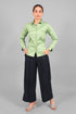 Veshbhoshaa Bluebird Women'S Light Green Satin Shirt