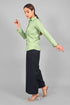 Veshbhoshaa Bluebird Women'S Light Green Satin Shirt