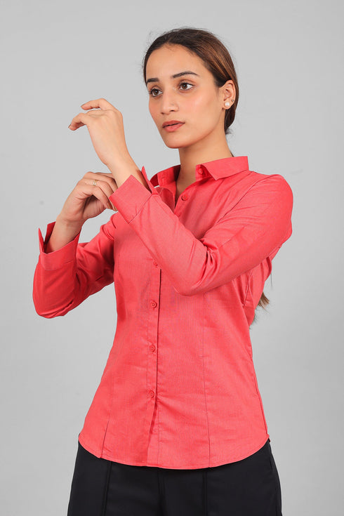 Veshbhoshaa Bluebird Women'S Dark Pink Shirt