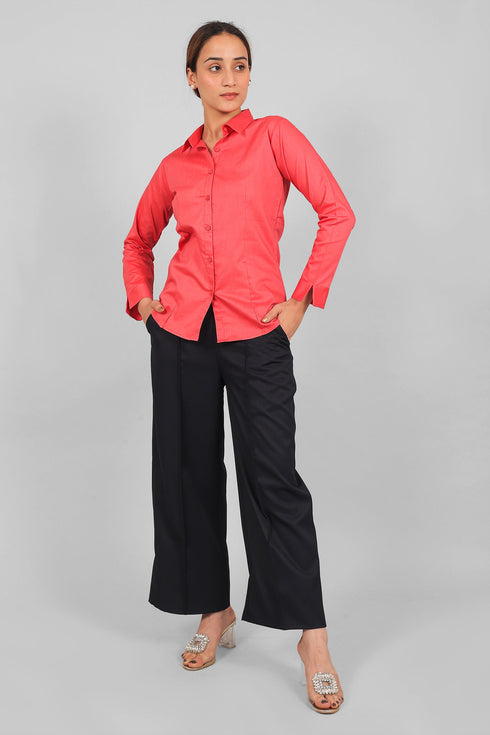Veshbhoshaa Bluebird Women'S Dark Pink Shirt