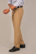 Veshbhoshaa Bluebird Men'S Sand Brown Formal Trouser