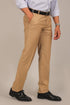 Veshbhoshaa Bluebird Men'S Sand Brown Formal Trouser