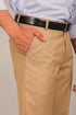 Veshbhoshaa Bluebird Men'S Sand Brown Formal Trouser