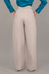 Veshbhoshaa Bluebird Women'S Linen Colour Bell Bottom Trouser