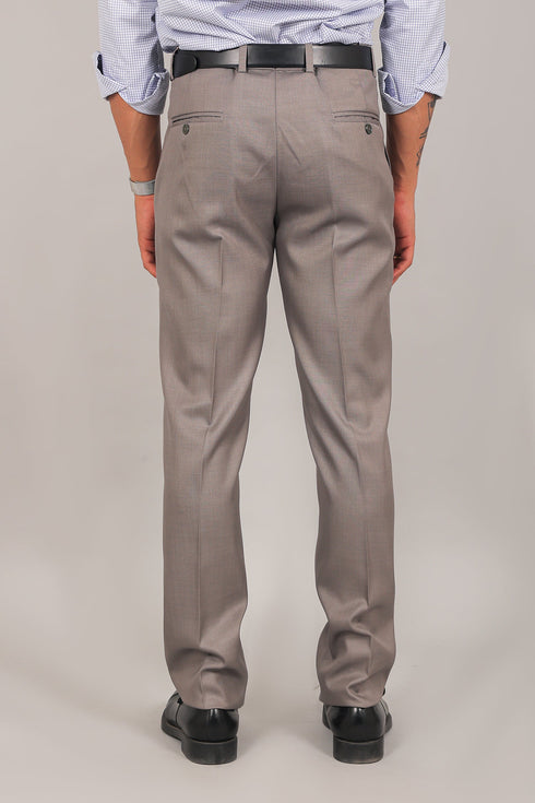 Veshbhoshaa Bluebird Men'S Taupe Formal Trouser