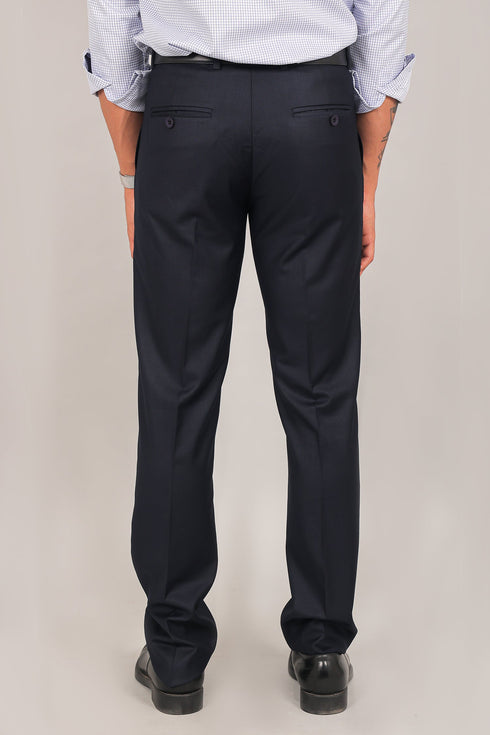 Veshbhoshaa Bluebird Men'S Navy Blue Formal Trouser