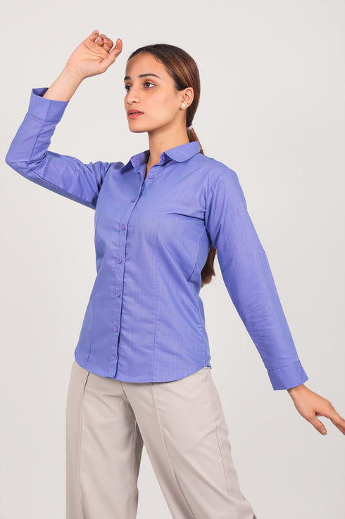 Veshbhoshaa Bluebird Women'S Purple Shirt