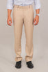 Veshbhoshaa Bluebird Men'S Khaki Color Texture Formal Trouser