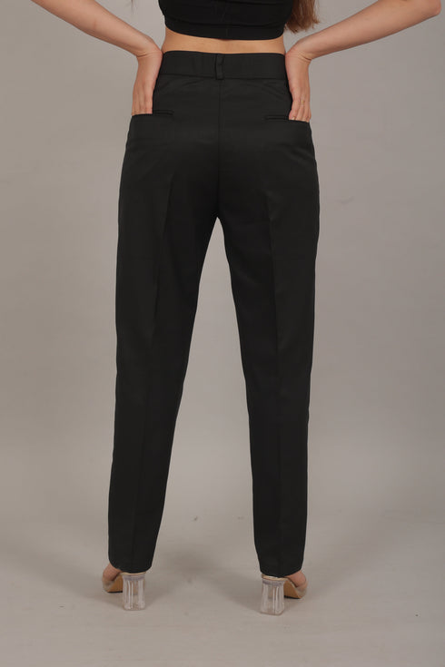Veshbhoshaa Bluebird Women'S Black Trouser