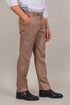 Veshbhoshaa Bluebird Men'S Dark Tan Formal Trouser