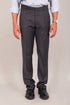 Veshbhoshaa Bluebird Men'S Ash Black Formal Trouser