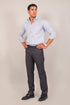 Veshbhoshaa Bluebird Men'S Ash Black Formal Trouser