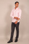 Veshbhoshaa Bluebird Men'S Light Pink Check Shirt