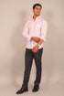 Veshbhoshaa Bluebird Men'S Light Pink Check Shirt