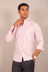 Veshbhoshaa Bluebird Men'S Light Pink Check Shirt