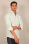 Veshbhoshaa Bluebird Men'S Light Green Check Shirt
