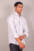Veshbhoshaa Bluebird Men'S Light Slate Grey Check Shirt