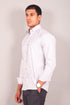 Veshbhoshaa Bluebird Men'S Light Slate Grey Check Shirt