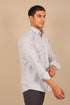 Veshbhoshaa Bluebird Men'S Light Grey Check Shirt