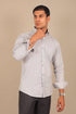 Veshbhoshaa Bluebird Men'S Light Grey Check Shirt