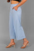 Veshbhoshaa Bluebird Women'S Sky Blue Short Bell Bottom Trouser