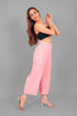 Veshbhoshaa Bluebird Women'S Baby Pink Short Bell Bottom Trouser