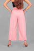 Veshbhoshaa Bluebird Women'S Baby Pink Short Bell Bottom Trouser